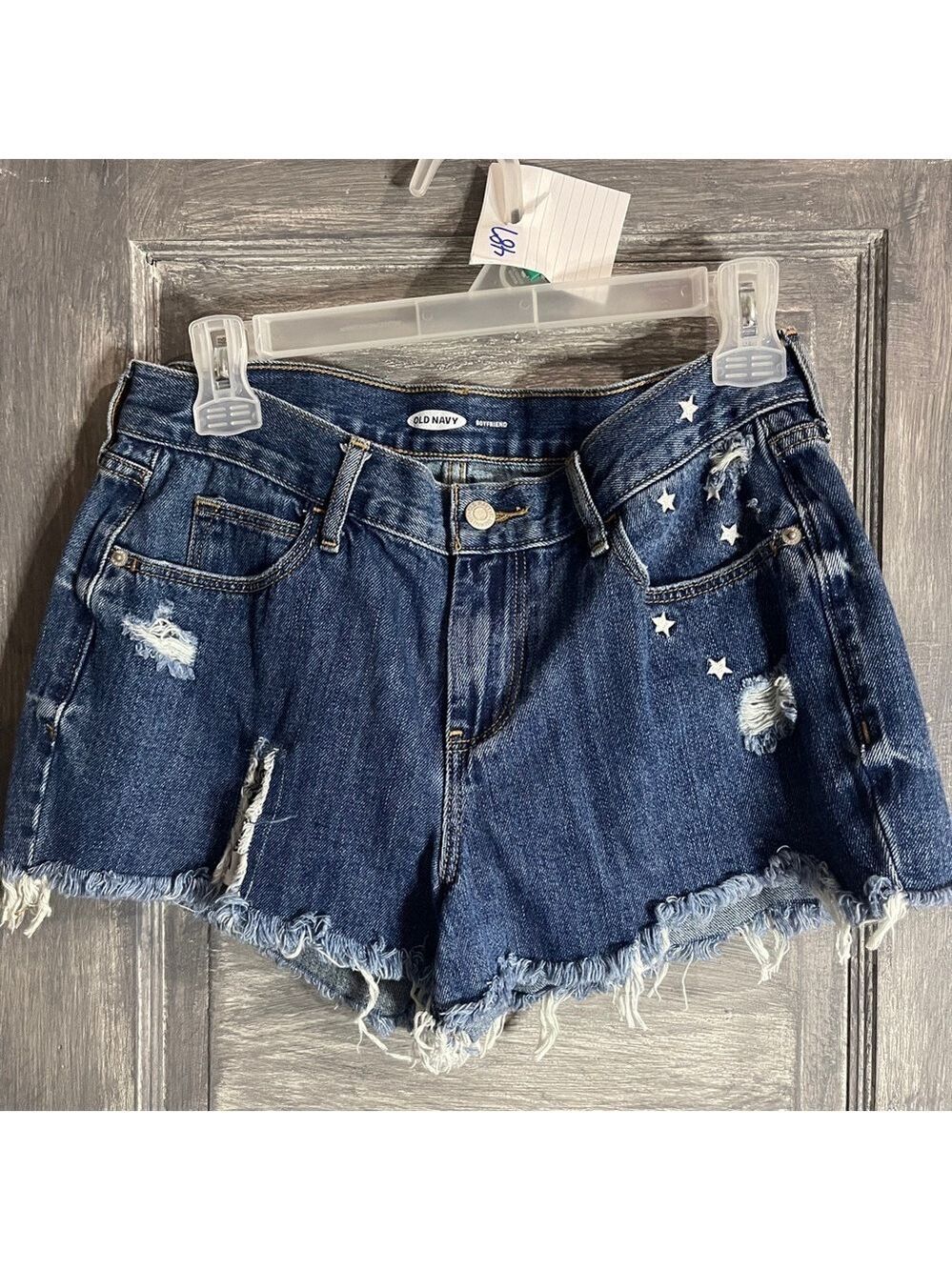 Old Navy Blue Jean Distressed Shorts size 4 - 487